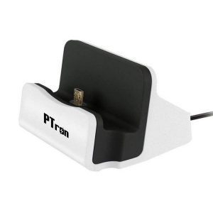PTron Cradle Station Charger With Micro USB (Silver)